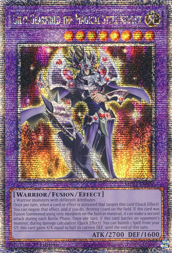 Gilti-Gearfried the Magical Steel Knight (Quarter Century Secret Rare) – 25th Anniversary Tin: Dueling Mirrors (YuGiOh)
