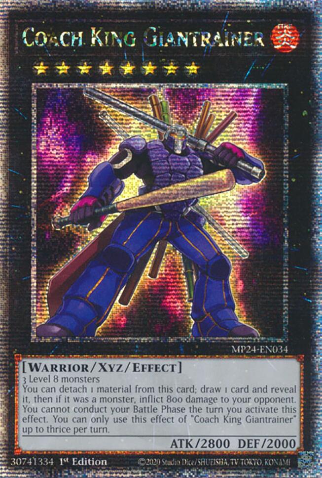 Coach King Giantrainer (Quarter Century Secret Rare) – 25th Anniversary Tin: Dueling Mirrors (YuGiOh)