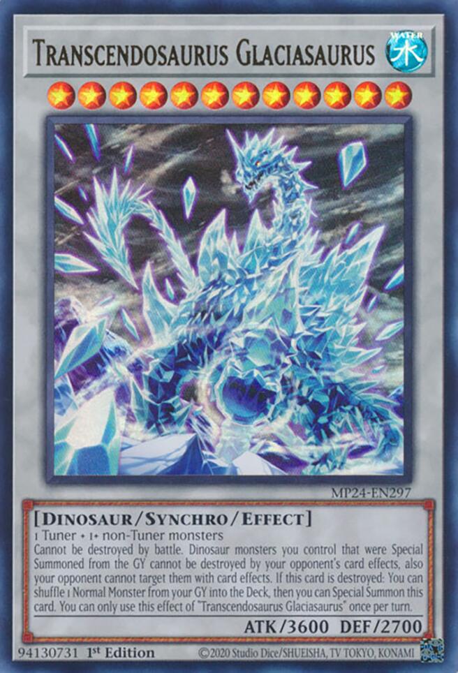 Transcendosaurus Glaciasaurus – 25th Anniversary Tin: Dueling Mirrors (YuGiOh)