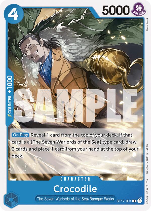 Crocodile – ST-17: Starter Deck 17 BLUE Donquixote Doflamingo (One Piece Card Game)