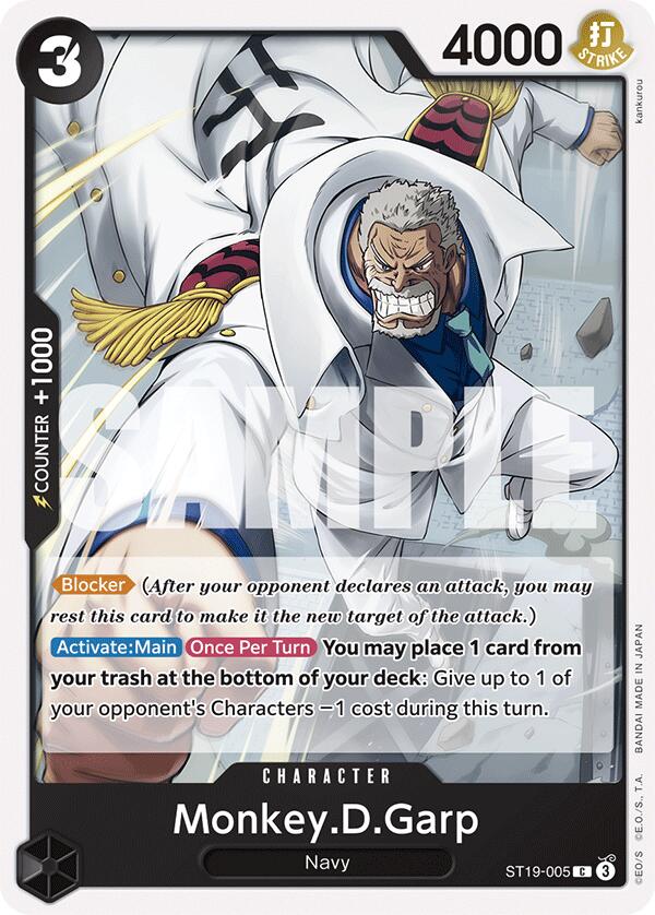 Monkey.D.Garp – ST-19: Starter Deck 19 BLACK Smoker (One Piece Card Game)