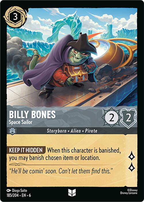 Billy Bones - Space Sailor – Azurite Sea (Disney Lorcana)