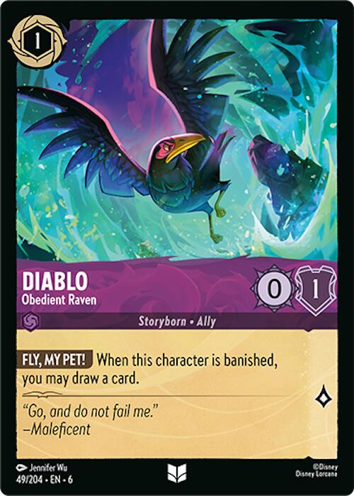 Diablo - Obedient Raven – Azurite Sea (Disney Lorcana)