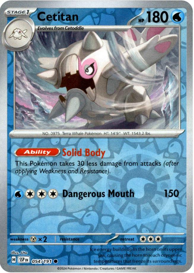 Cetitan - 054/191 – SV08: Surging Sparks (Pokemon)