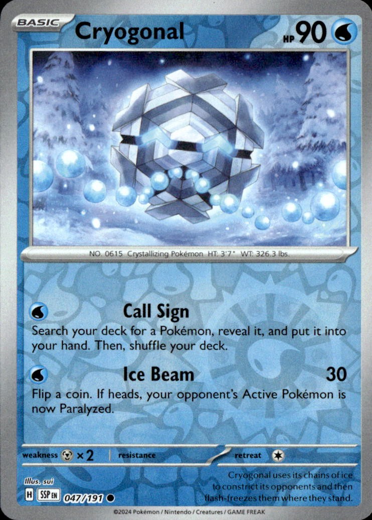 Cryogonal – SV08: Surging Sparks (Pokemon)