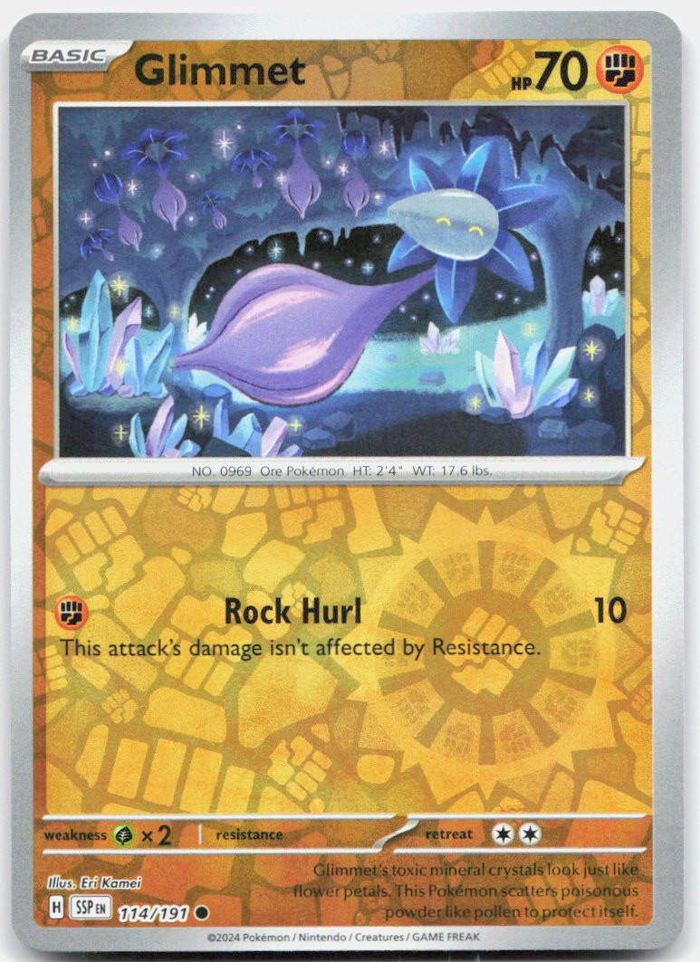 Glimmet – SV08: Surging Sparks (Pokemon)
