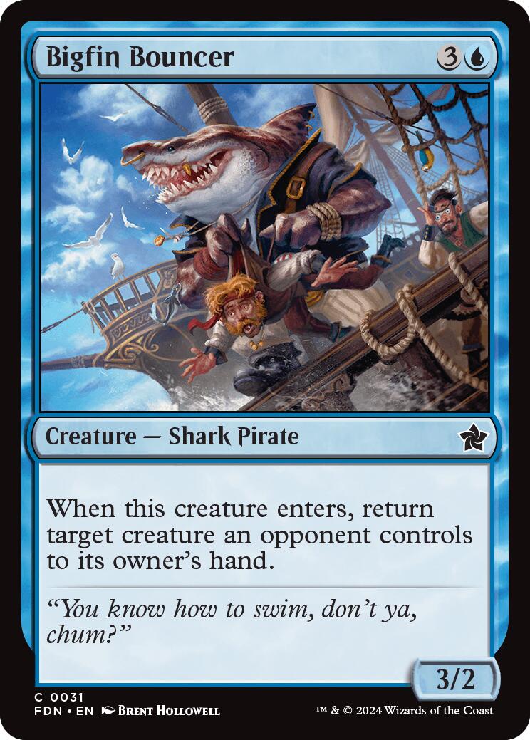 Bigfin Bouncer – Foundations (Magic: The Gathering)
