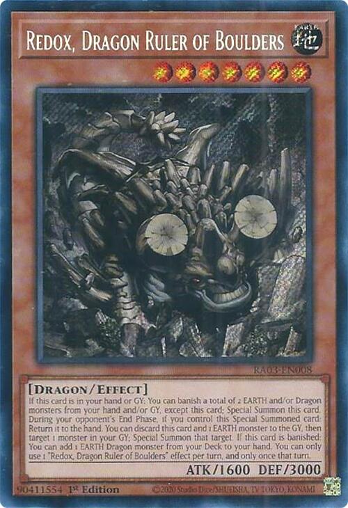 Redox, Dragon Ruler of Boulders (Secret Rare) – Quarter Century Bonanza (YuGiOh)