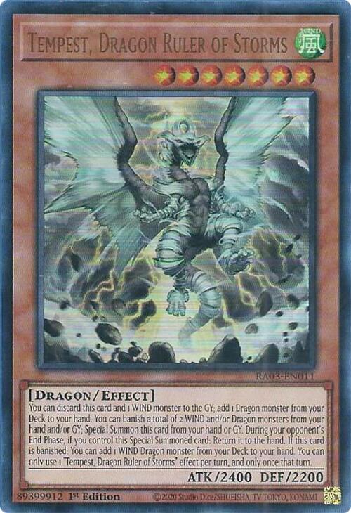 Tempest, Dragon Ruler of Storms (UR) – Quarter Century Bonanza (YuGiOh)