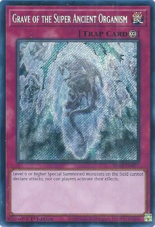 Grave of the Super Ancient Organism (Secret Rare) – Quarter Century Bonanza (YuGiOh)