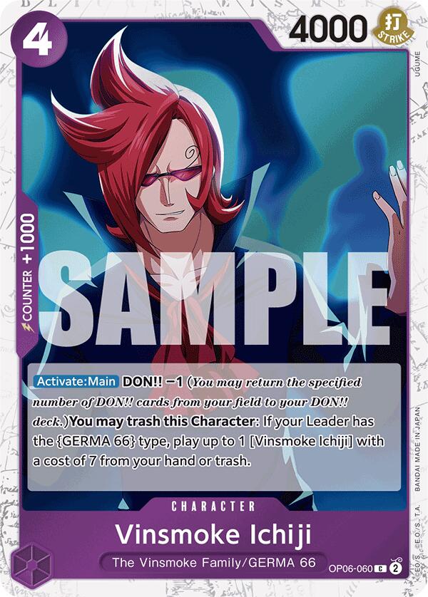 Vinsmoke Ichiji (OP06-060) (Jolly Roger Foil) – Premium Booster -The Best- (One Piece Card Game)