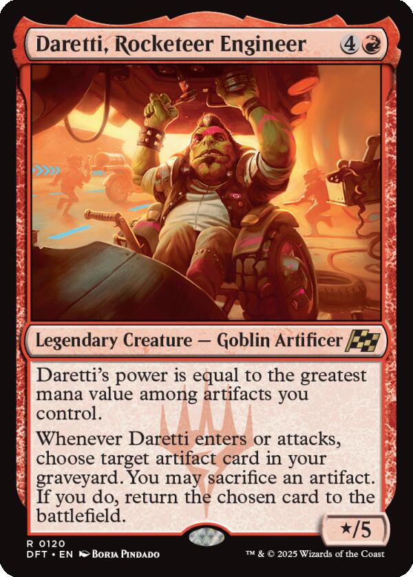 Daretti, Rocketeer Engineer – Aetherdrift (Magic: The Gathering)