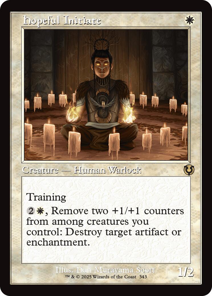 Hopeful Initiate (Retro Frame) – Innistrad Remastered (Magic: The Gathering)