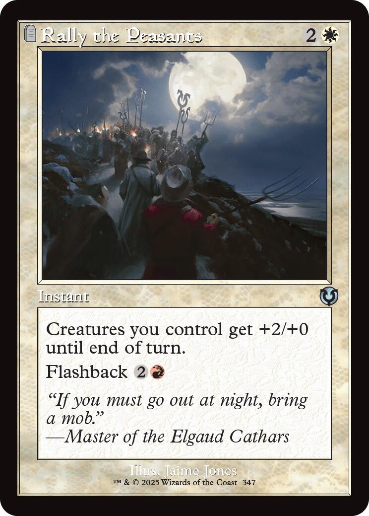 Rally the Peasants (Retro Frame) – Innistrad Remastered (Magic: The Gathering)