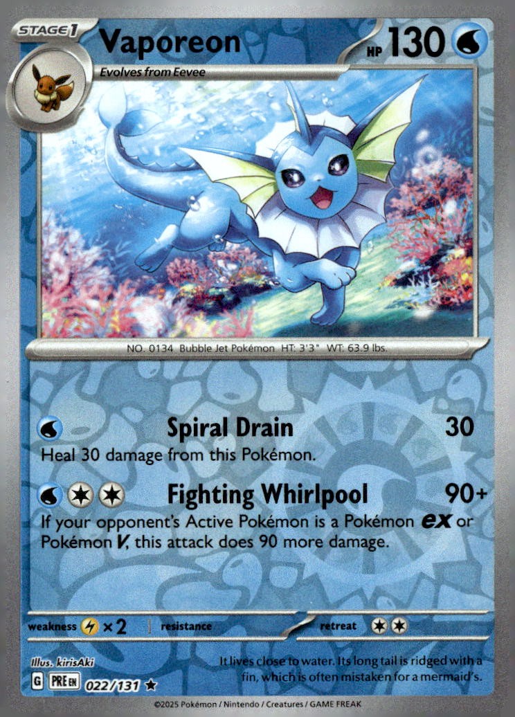 Vaporeon – SV: Prismatic Evolutions (Pokemon)