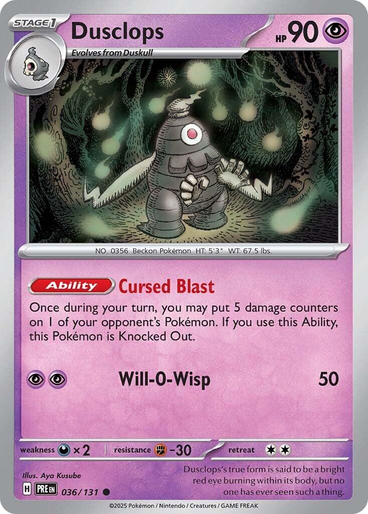 Dusclops – SV: Prismatic Evolutions (Pokemon)