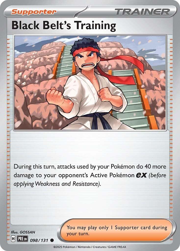 Black Belt's Training - 098/131 – SV: Prismatic Evolutions (Pokemon)