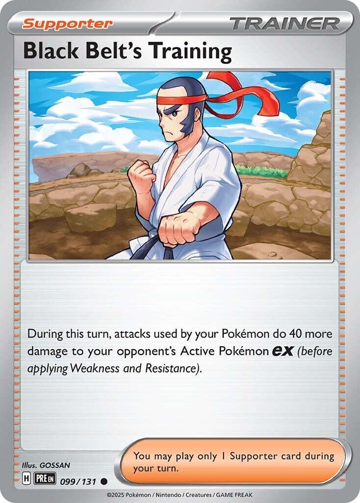 Black Belt's Training - 099/131 – SV: Prismatic Evolutions (Pokemon)