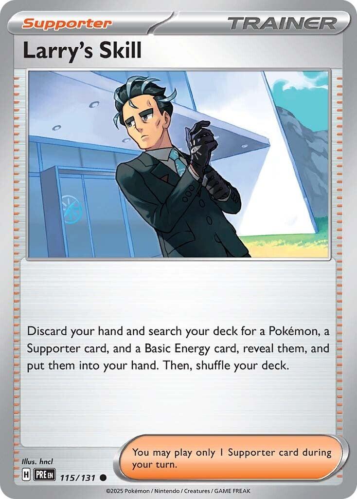 Larry's Skill - 115/131 – SV: Prismatic Evolutions (Pokemon)