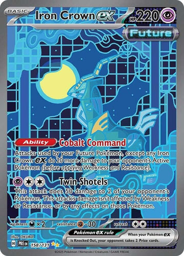 Iron Crown ex - SV: Prismatic Evolutions #158/131 - Holofoil - Near Mint