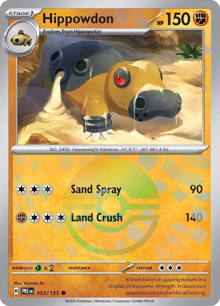 Hippowdon (Poke Ball Pattern) – SV: Prismatic Evolutions (Pokemon)