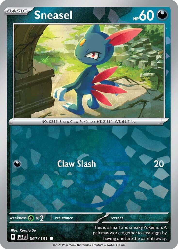 Sneasel (Poke Ball Pattern) – SV: Prismatic Evolutions (Pokemon)