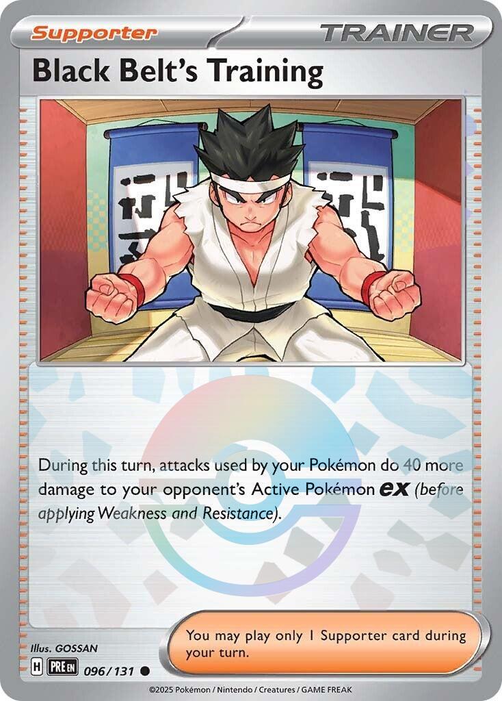 Black Belt's Training - 096/131 (Poke Ball Pattern) – SV: Prismatic Evolutions (Pokemon)