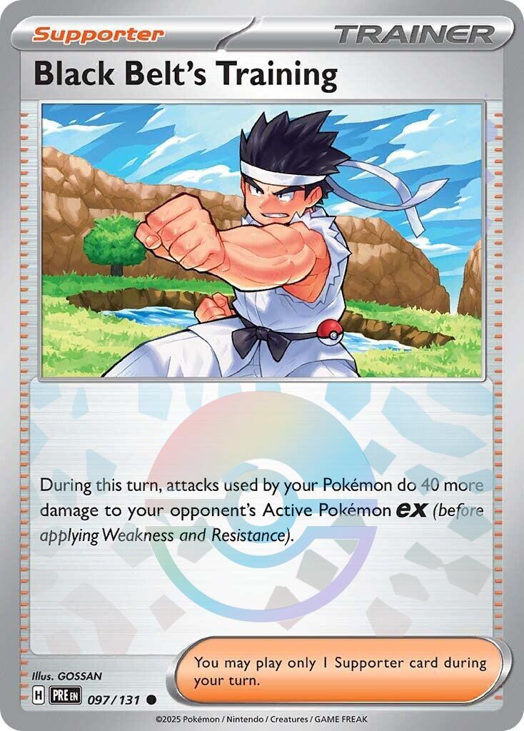Black Belt's Training - 097/131 (Poke Ball Pattern) – SV: Prismatic Evolutions (Pokemon)