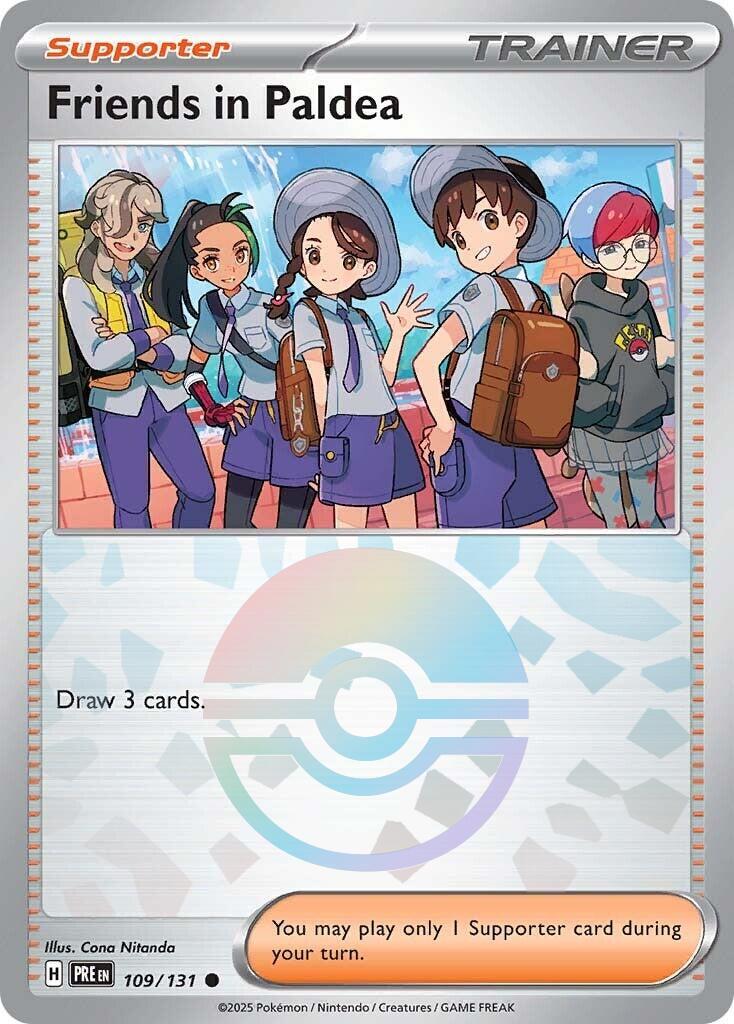 Friends in Paldea - 109/131 (Poke Ball Pattern) – SV: Prismatic Evolutions (Pokemon)