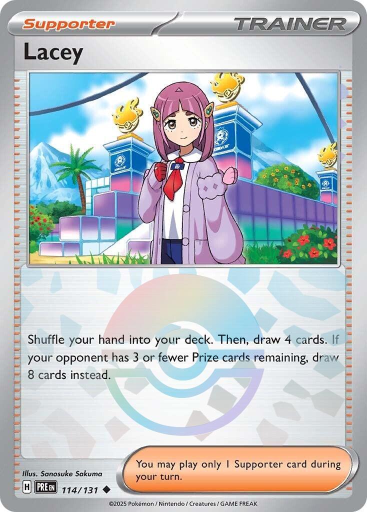Lacey - 114/131 (Poke Ball Pattern) – SV: Prismatic Evolutions (Pokemon)