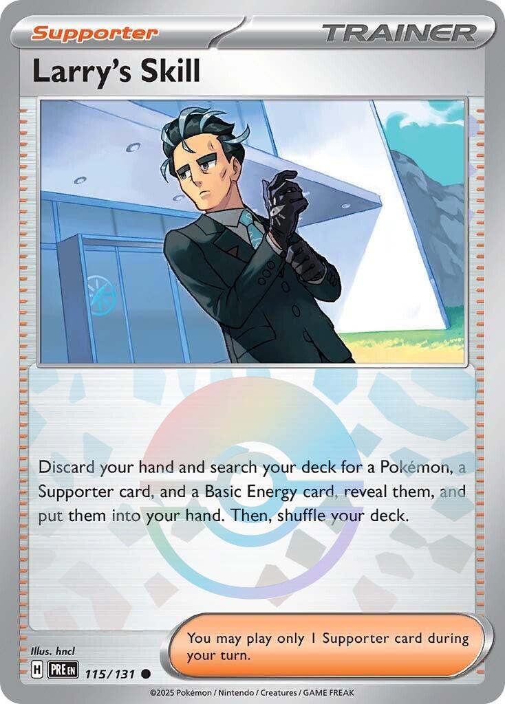 Larry's Skill - 115/131 (Poke Ball Pattern) – SV: Prismatic Evolutions (Pokemon)