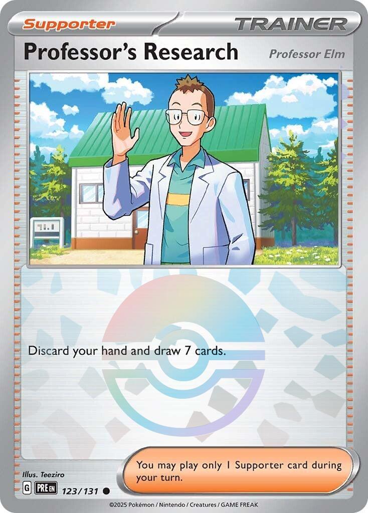 Professor's Research [Professor Elm] (Poke Ball Pattern) – SV: Prismatic Evolutions (Pokemon)