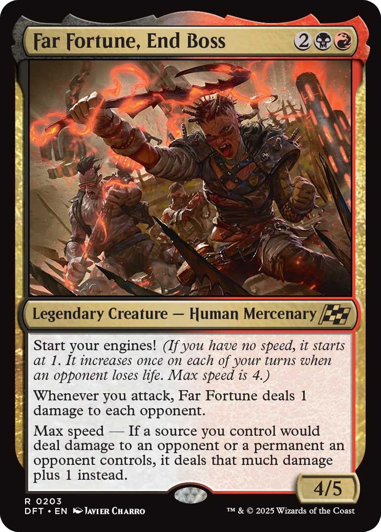 Far Fortune, End Boss – Aetherdrift (Magic: The Gathering)