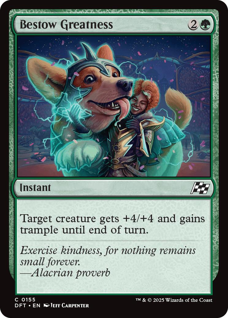 Bestow Greatness – Aetherdrift (Magic: The Gathering)