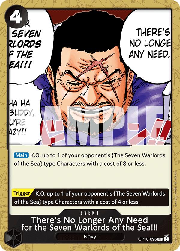 There's No Longer Any Need for the Seven Warlords of the Sea!!! – Royal Blood (One Piece Card Game)