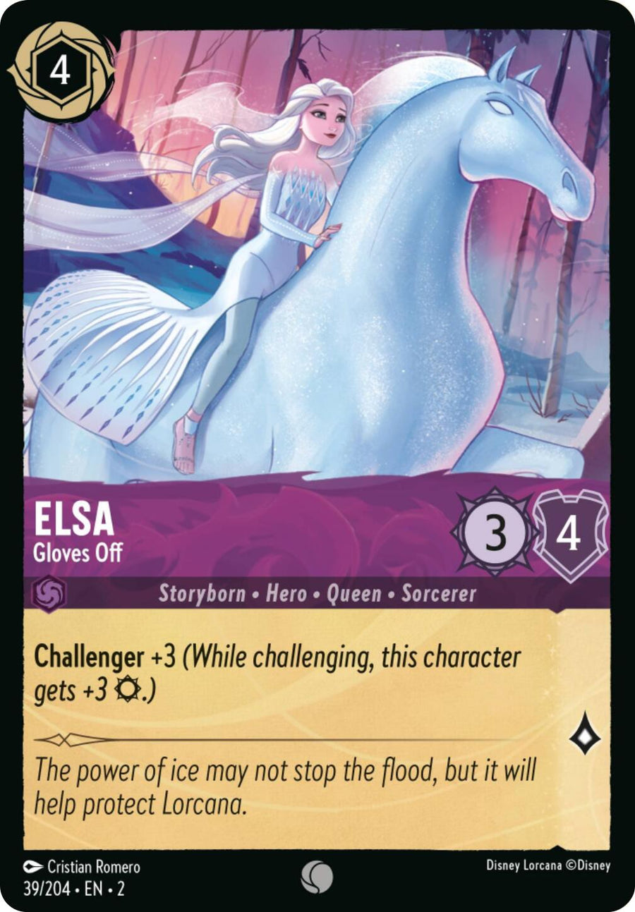 Elsa - Gloves Off (Errata Version) – Rise of the Floodborn (Disney Lorcana)