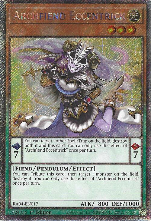 Archfiend Eccentrick (Platinum Secret Rare) – Quarter Century Stampede (YuGiOh)