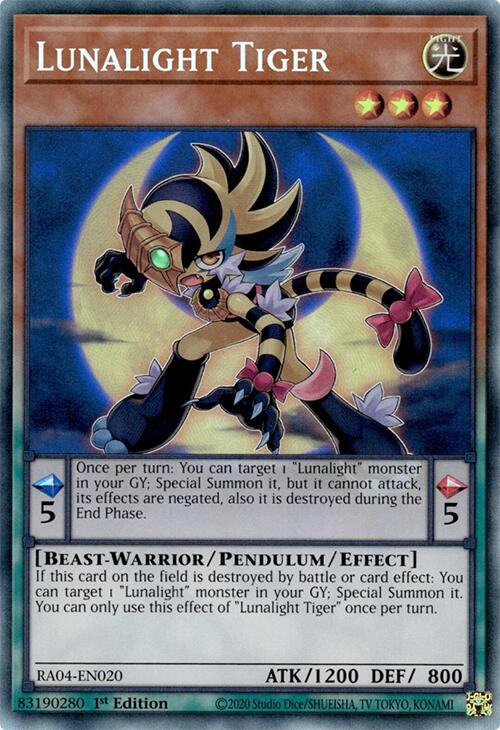 Lunalight Tiger (PCR) – Quarter Century Stampede (YuGiOh)