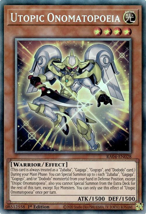 Utopic Onomatopoeia (PCR) – Quarter Century Stampede (YuGiOh)