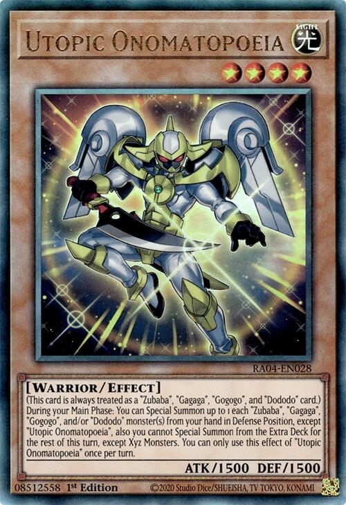 Utopic Onomatopoeia (PUR) – Quarter Century Stampede (YuGiOh)