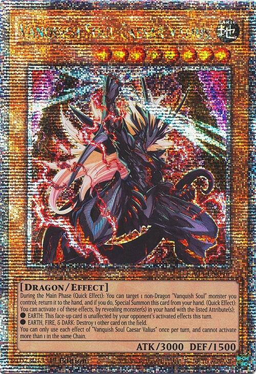 Vanquish Soul Caesar Valius (Quarter Century Secret Rare) – Quarter Century Stampede (YuGiOh)