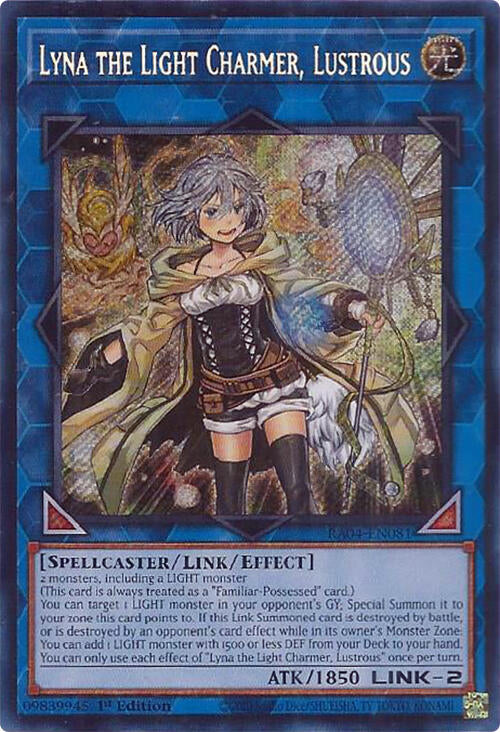 Lyna the Light Charmer, Lustrous (Secret Rare) – Quarter Century Stampede (YuGiOh)