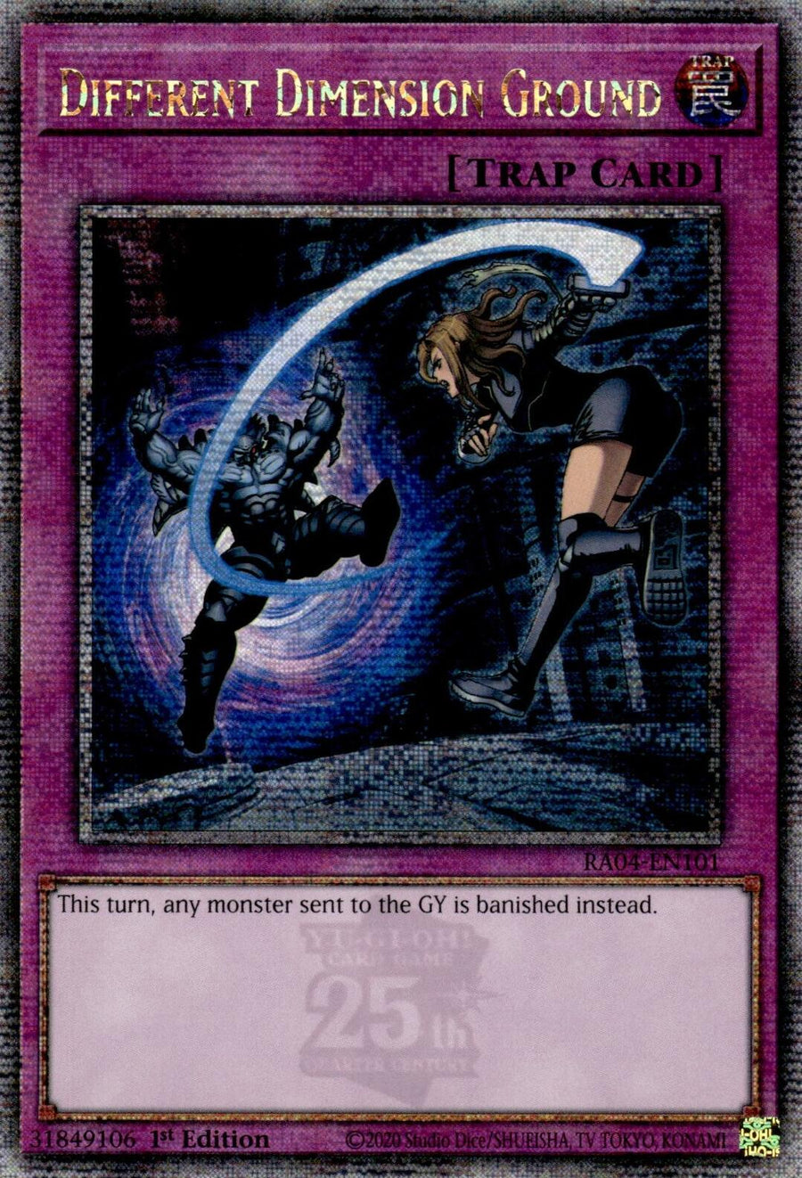 Different Dimension Ground (Quarter Century Secret Rare) – Quarter Century Stampede (YuGiOh)