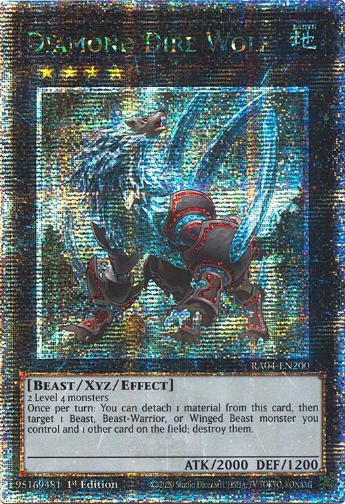 Diamond Dire Wolf (Quarter Century Secret Rare) – Quarter Century Stampede (YuGiOh)