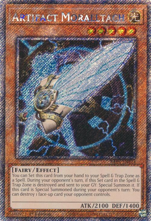 Artifact Moralltach (Platinum Secret Rare) – Quarter Century Stampede (YuGiOh)