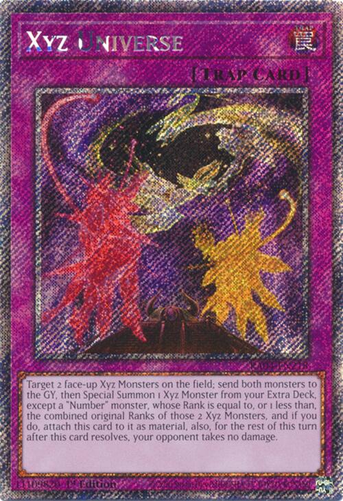 Xyz Universe (Platinum Secret Rare) – Quarter Century Stampede (YuGiOh)