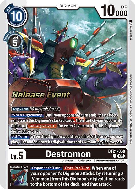 Destromon – World Convergence Release Event Cards (Digimon Card Game)