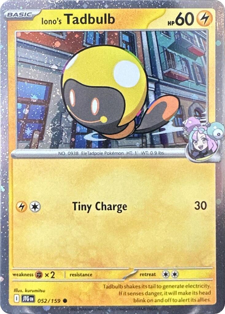 Iono's Tadbulb - 052/159 (Cosmos Holo) – Miscellaneous Cards & Products (Pokemon)