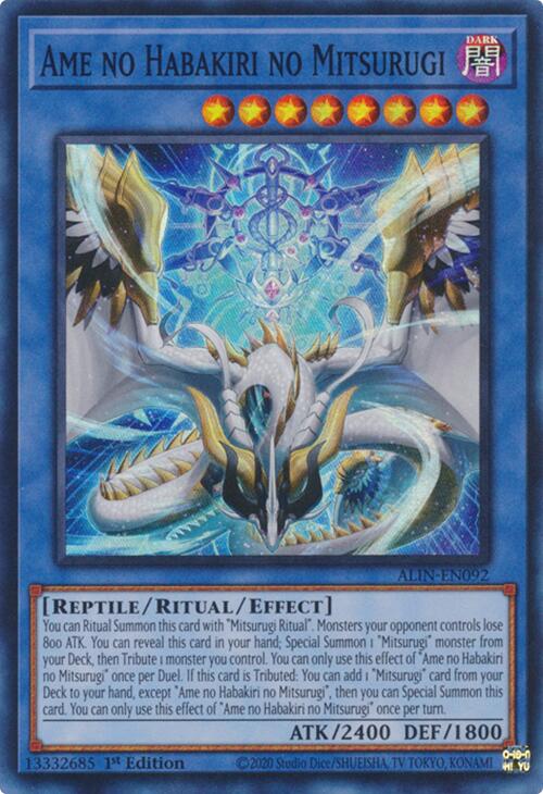Ame no Habakiri no Mitsurugi – Alliance Insight (YuGiOh)
