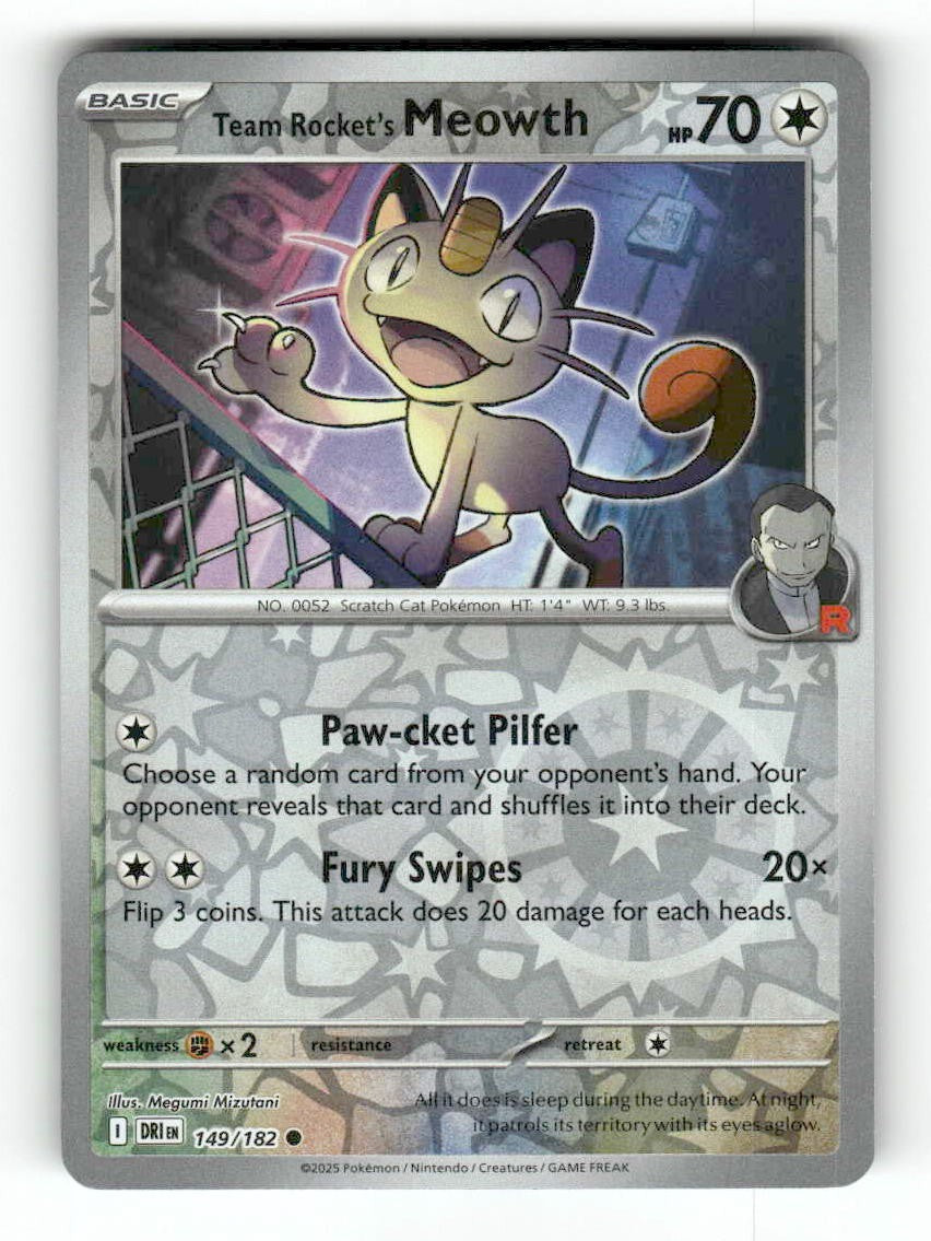 Team Rocket's Meowth – SV10: Destined Rivals (Pokemon)